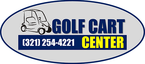 Golf Cart Center logo and phone (321) 254-4221