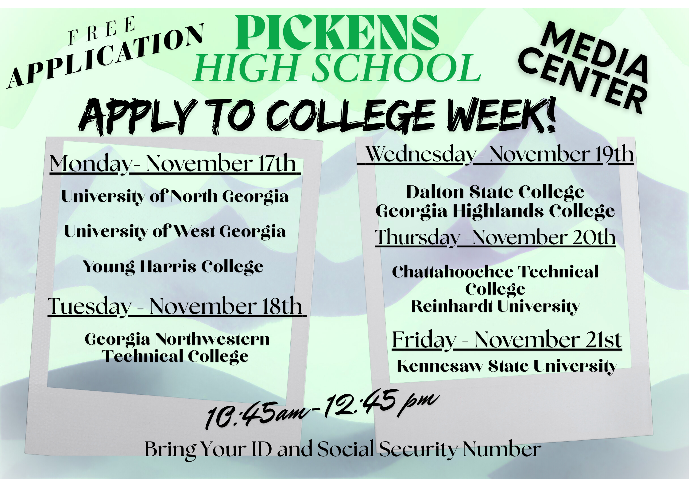 Nov 2025 PHS Apply to College Week
