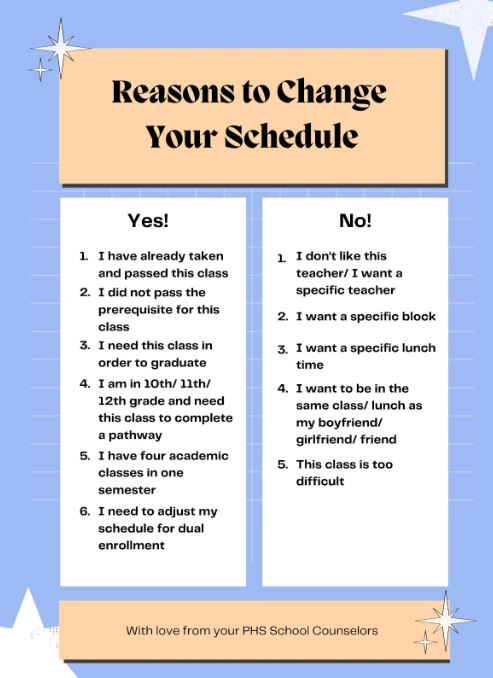 Schedule Changes