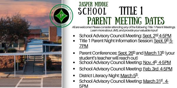 Title 1 Meeting Dates