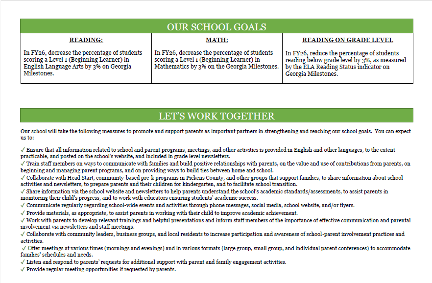 Parent-Student Compact