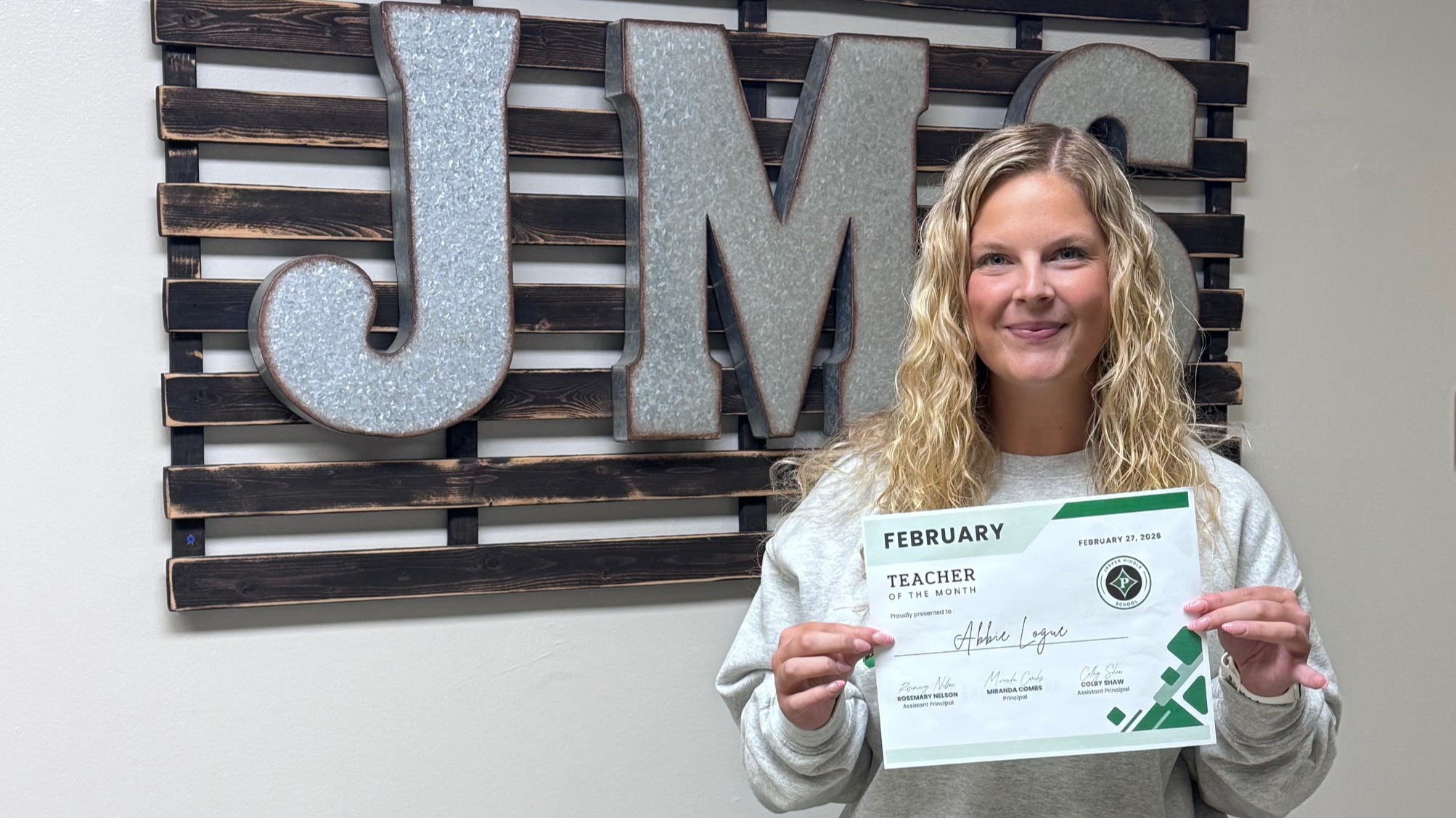 Teacher of the Month