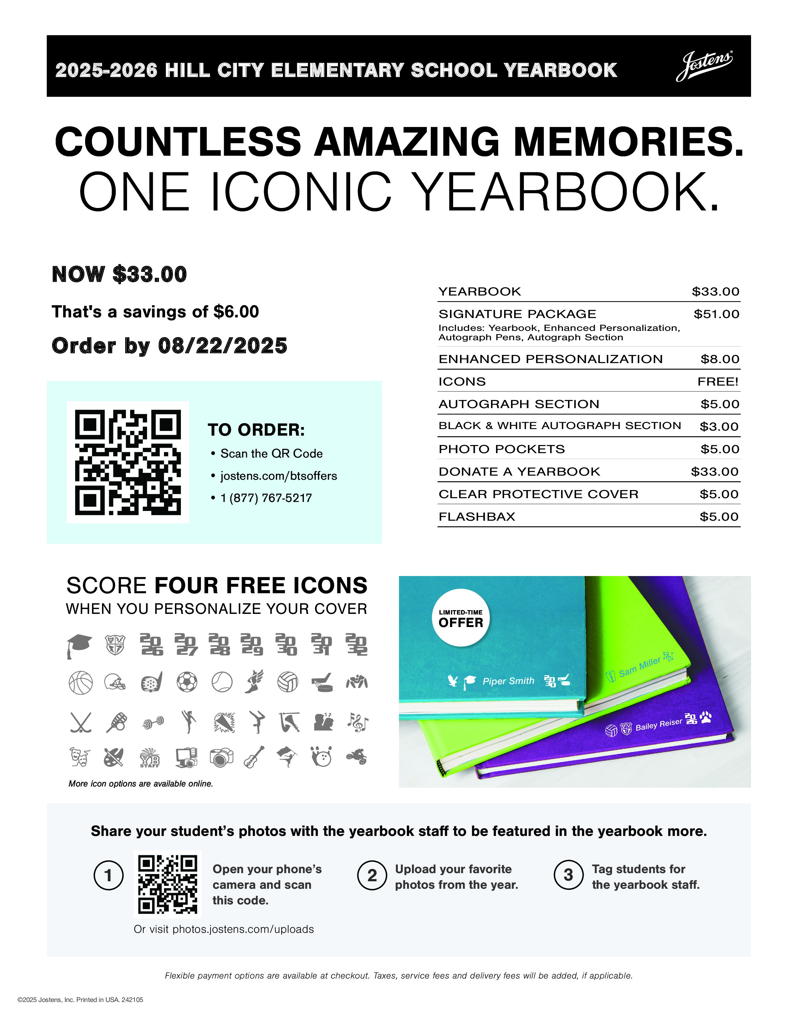 Order yearbook at Jostens.com