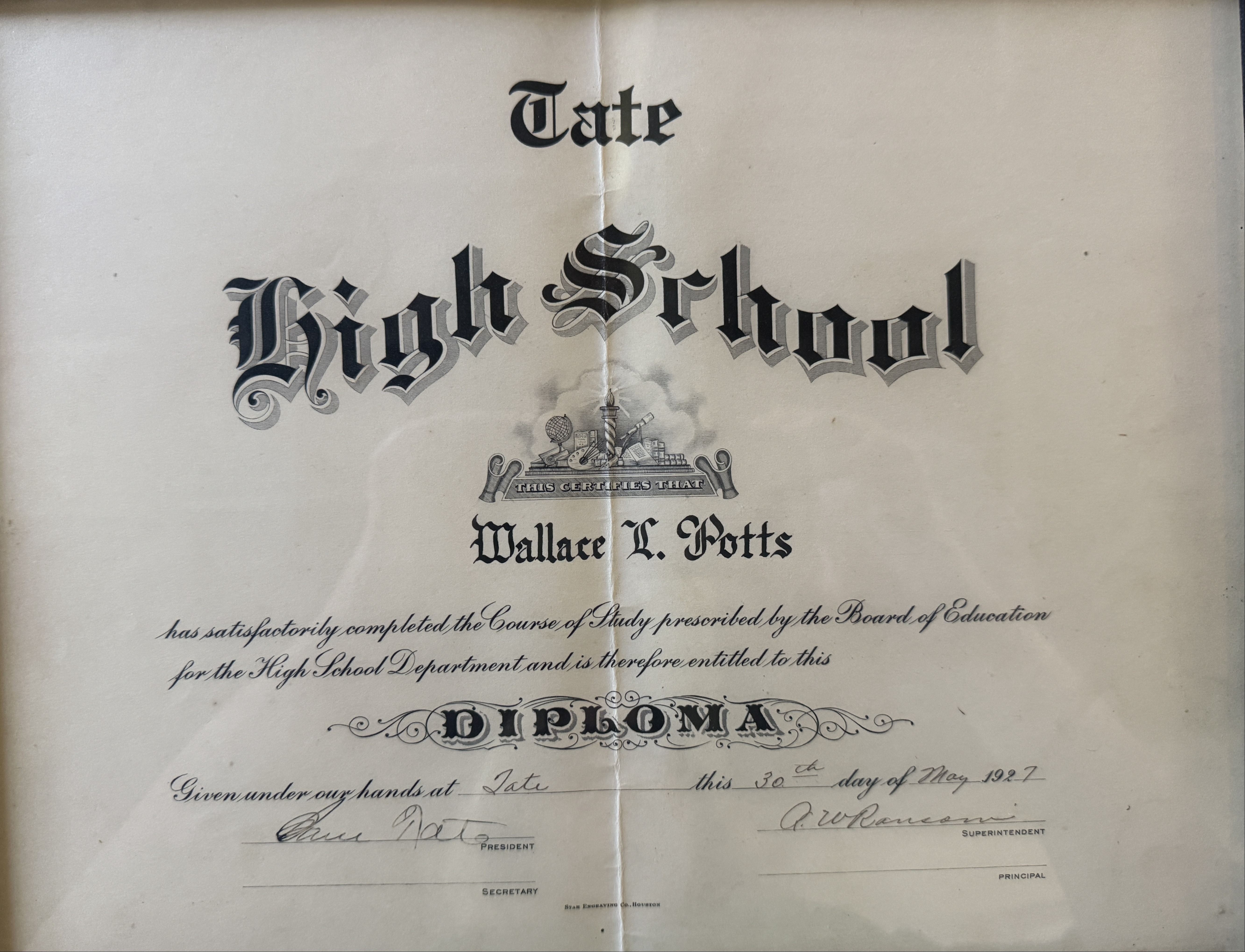 Diploma 1927