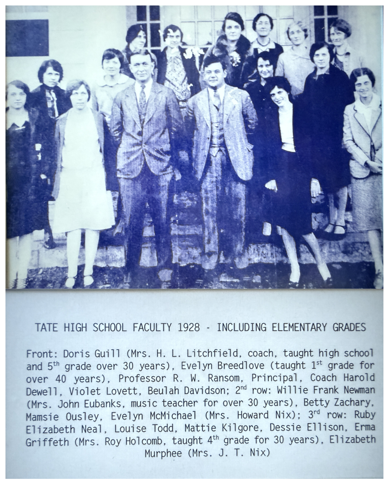 Tate Faculty 1928