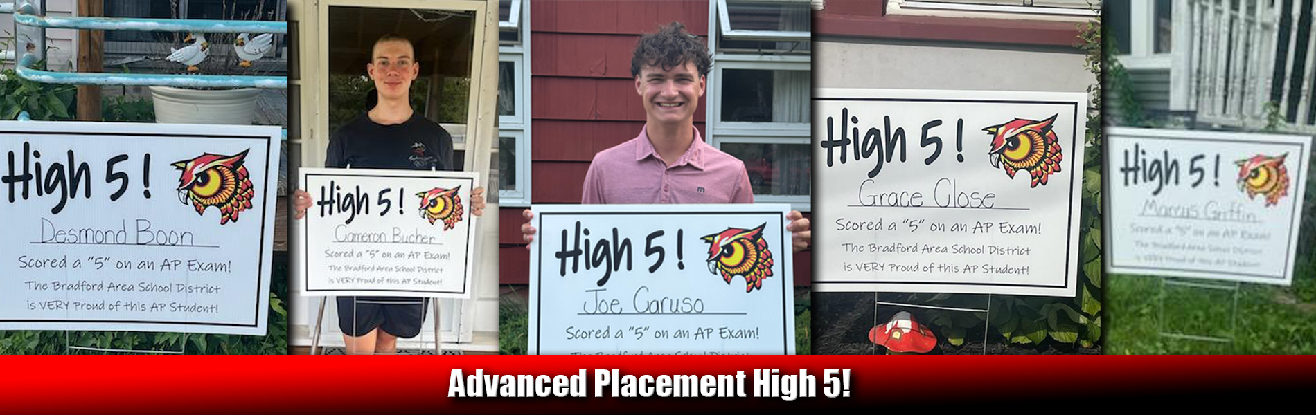 BAHS High 5 Test Scorers