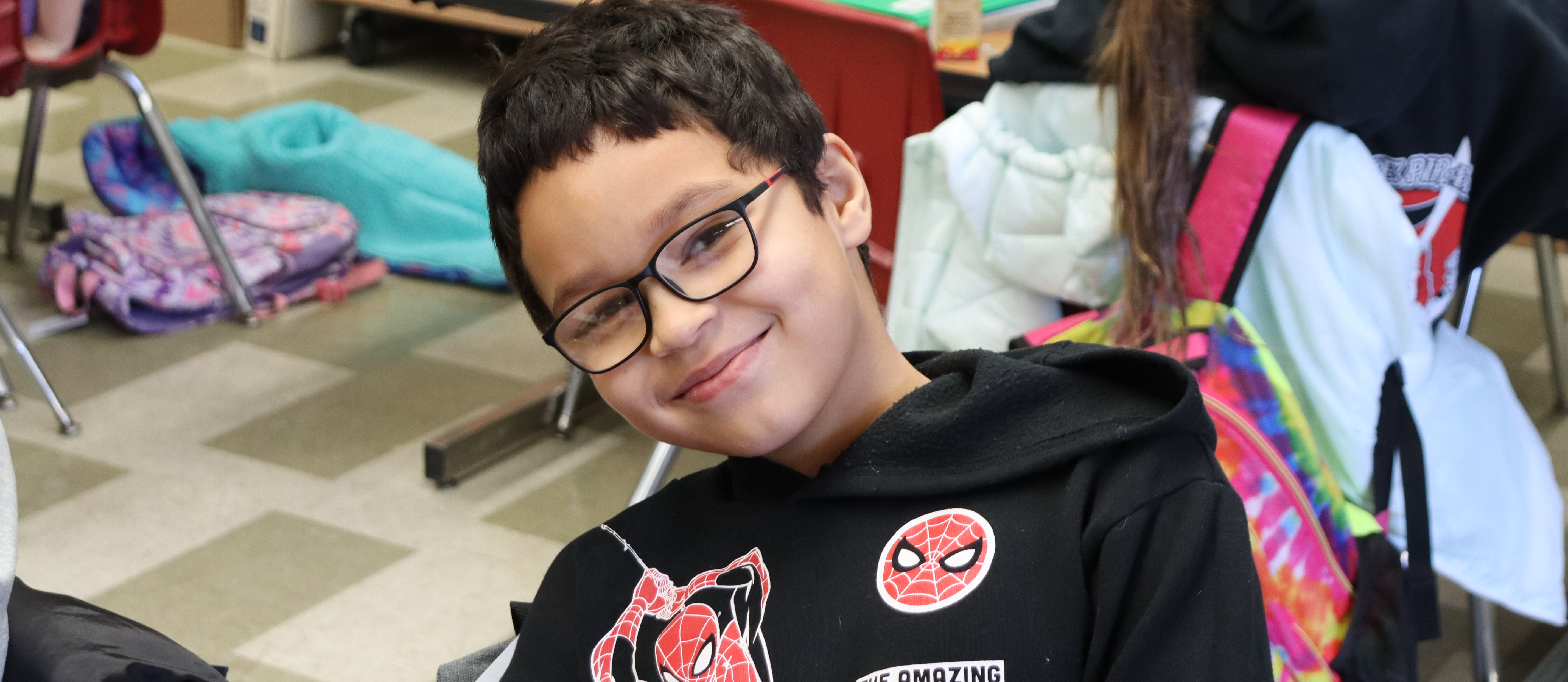 Boy in classroom