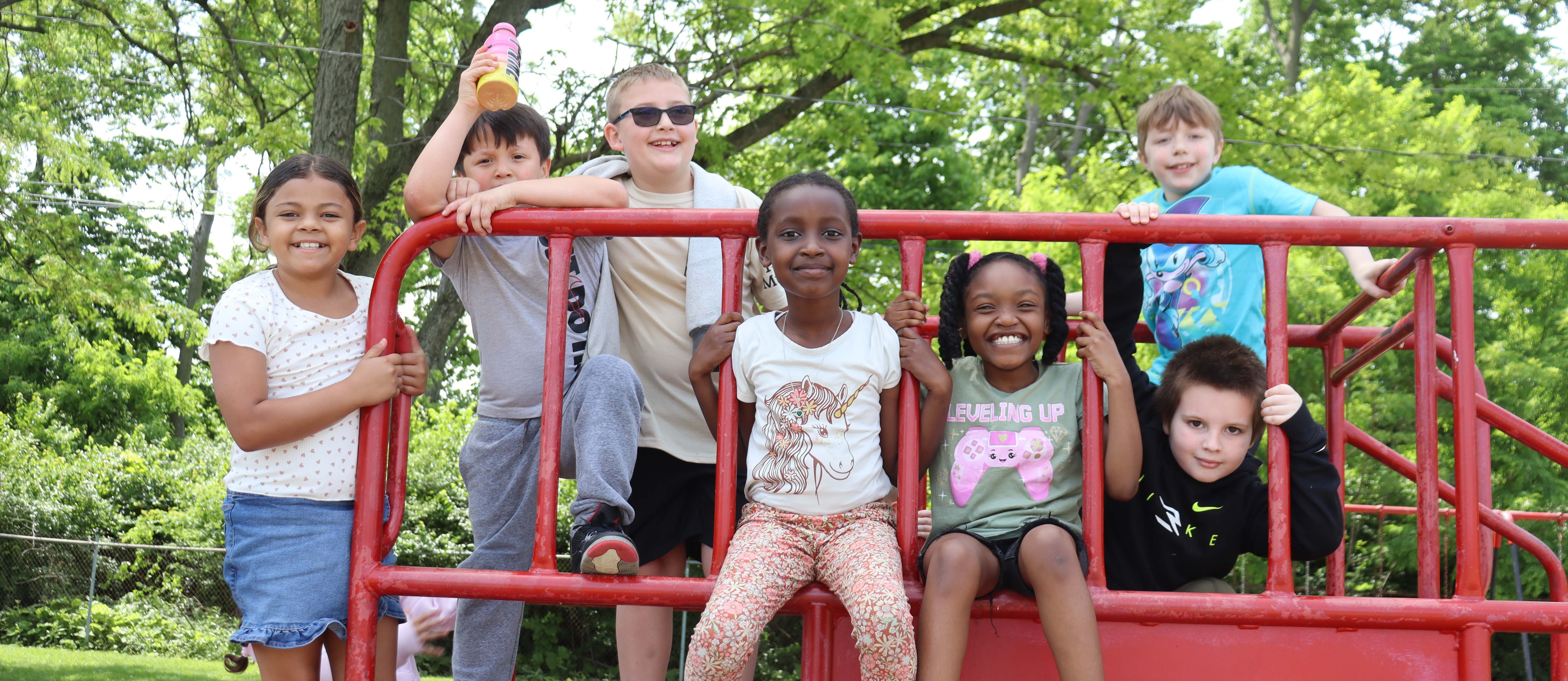 kids on playground