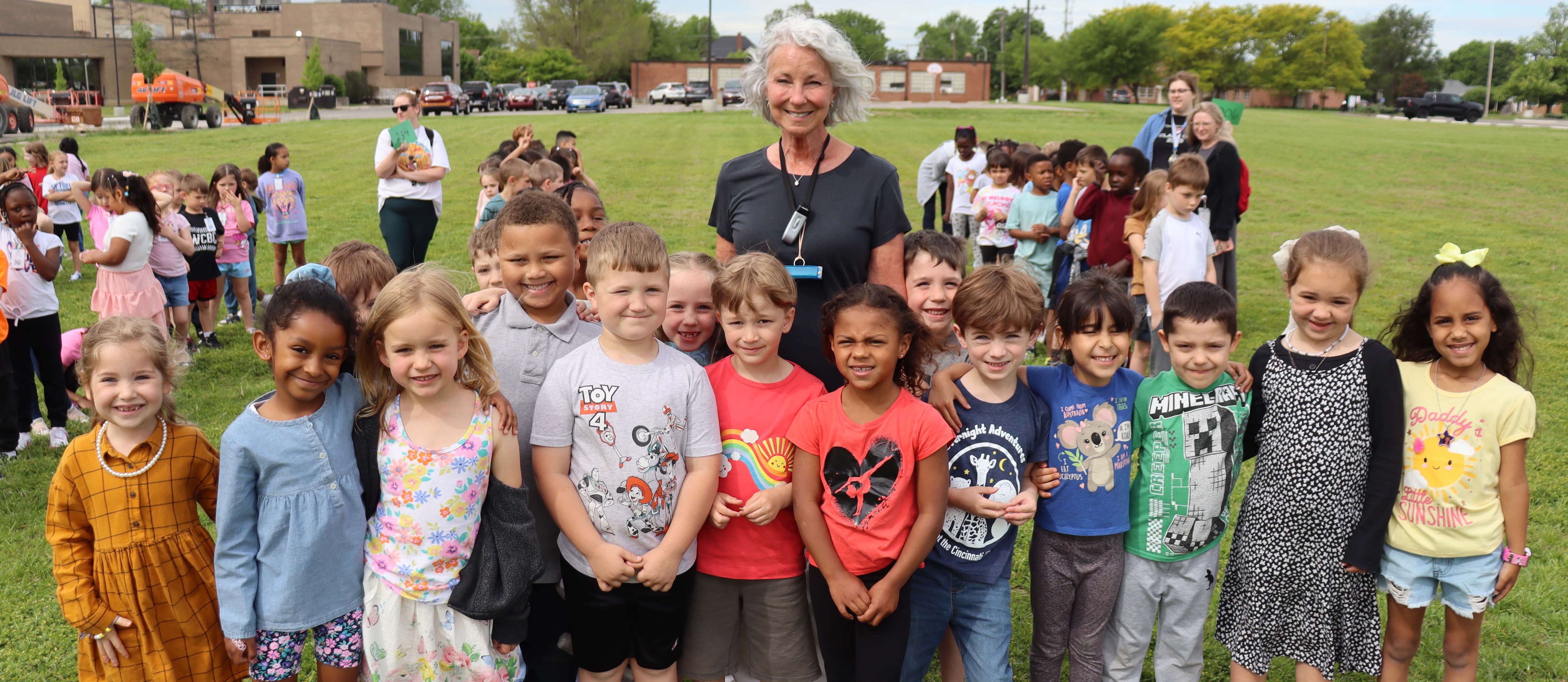 Teacher with Students