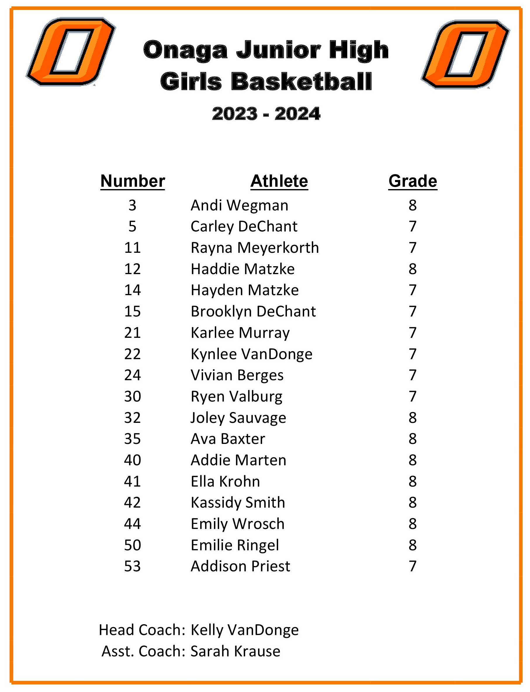 2023-2024 Roster