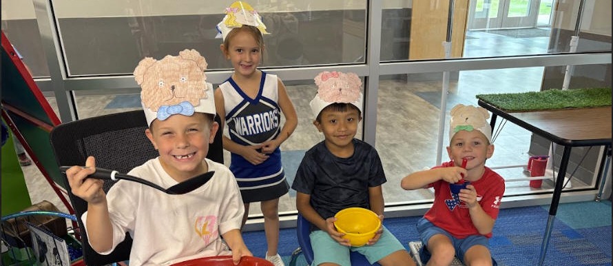 Students Pretending to eat