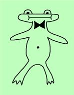 frog drawn by student