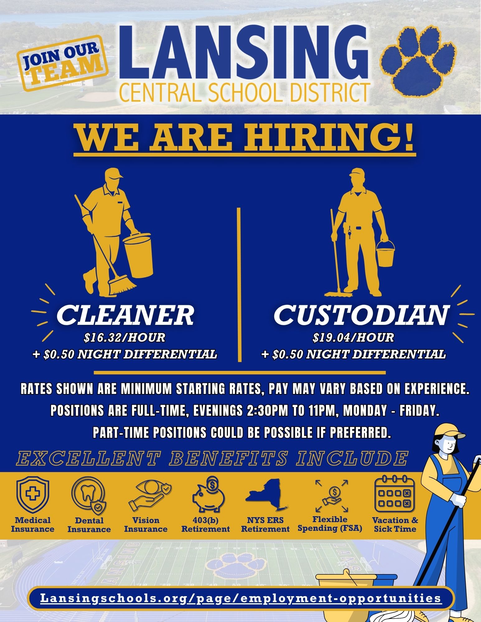 cleaner hiring flyer