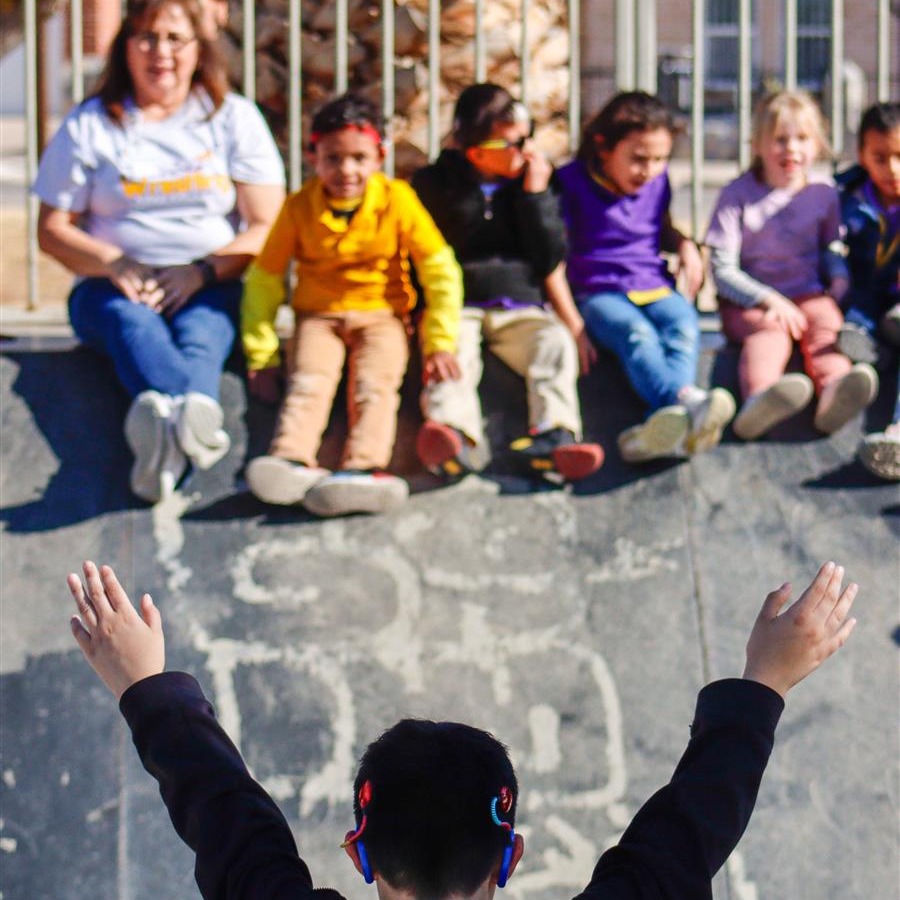 kid playing on the play ground