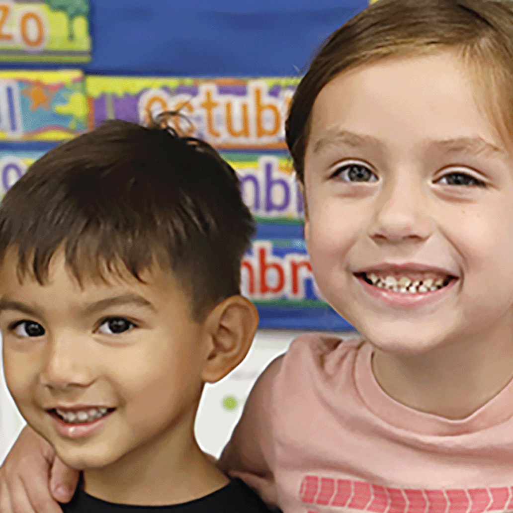 Students smiling