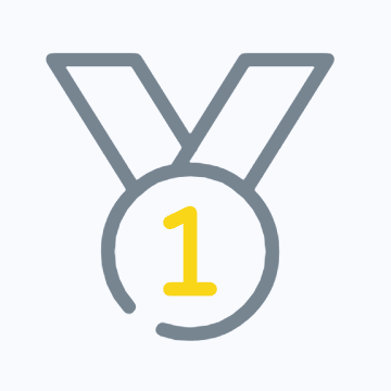 Icon of first place medal