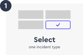 Select on incident type