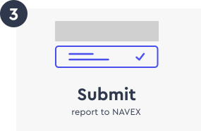 Submit report to NAVEX