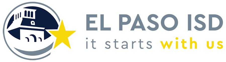 El  Paso ISD it starts with us logo