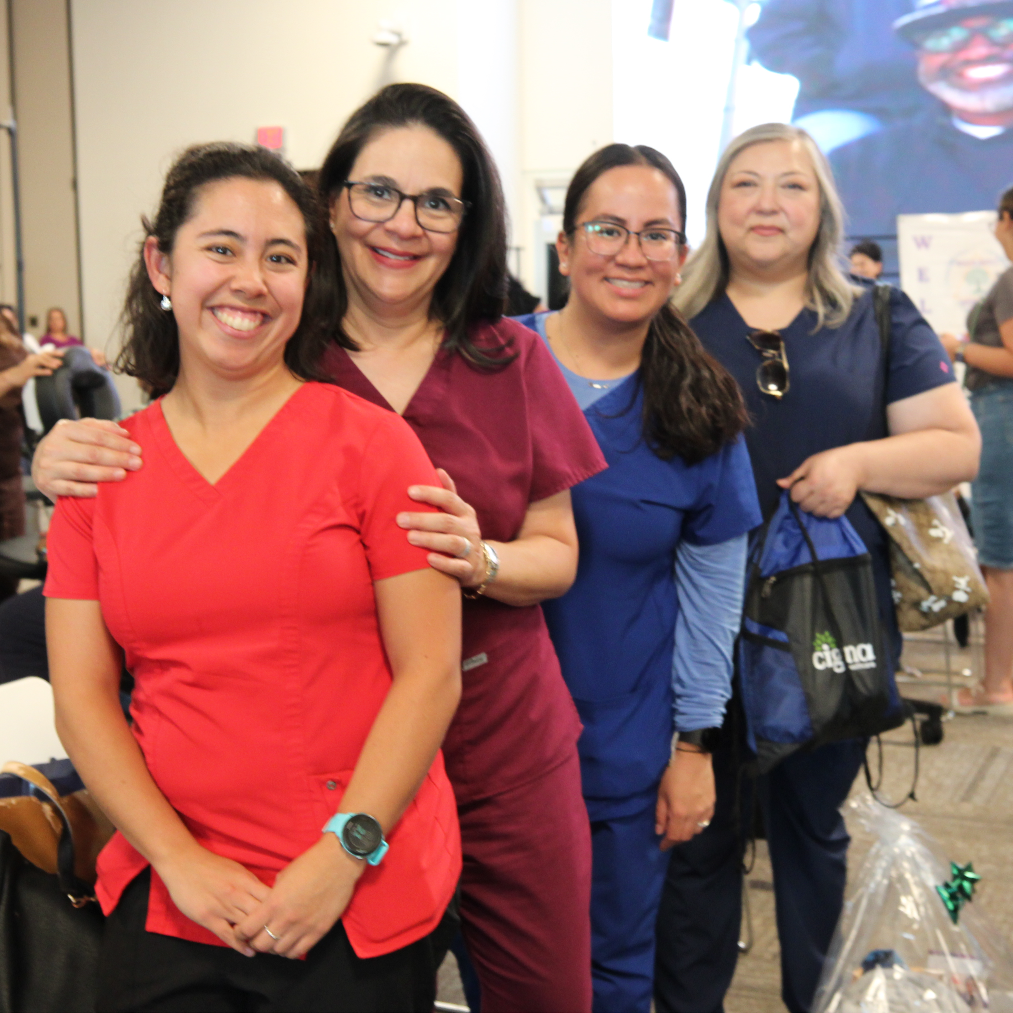 School nurses smiling