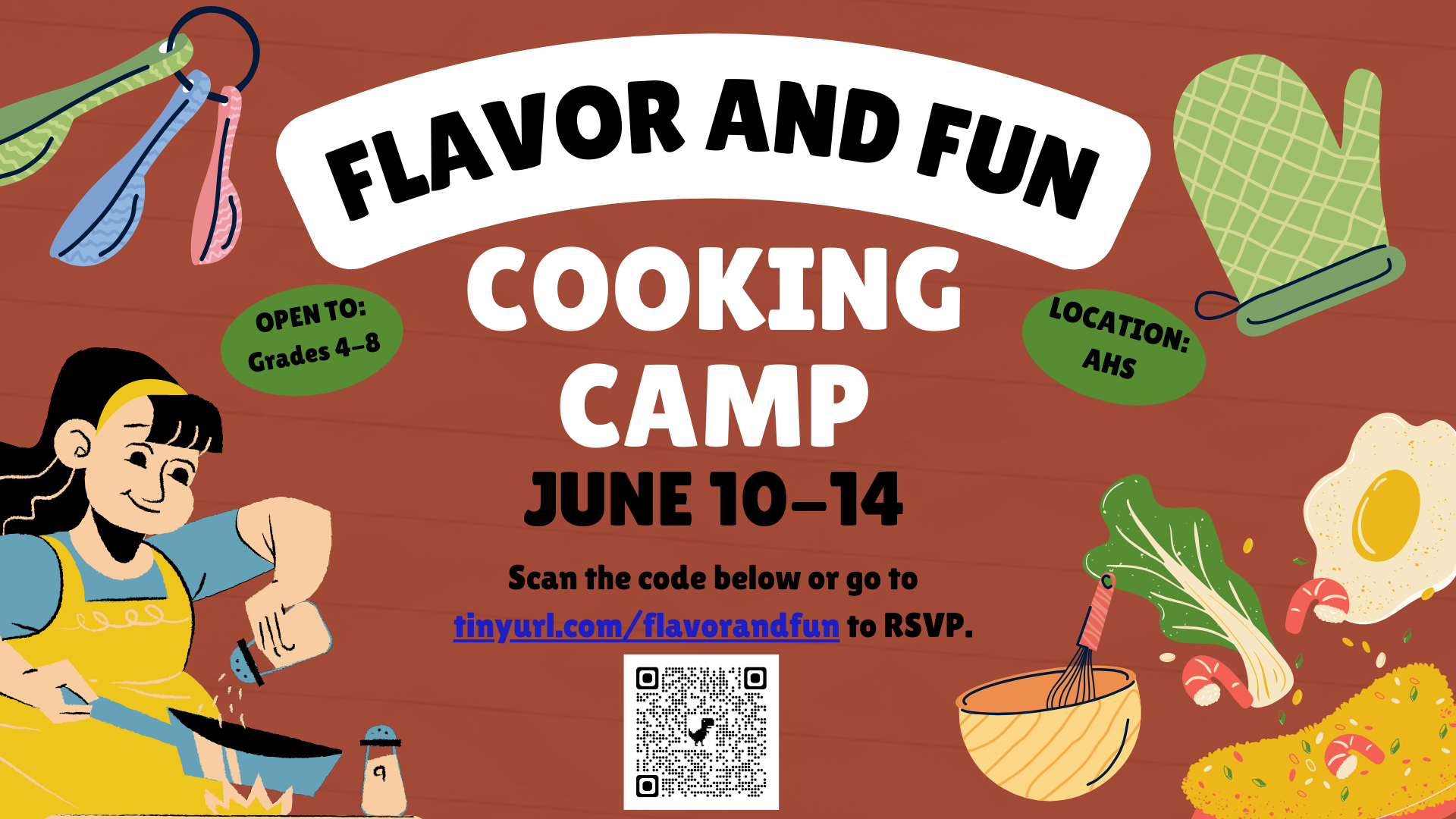 Cooking Camp Flyer