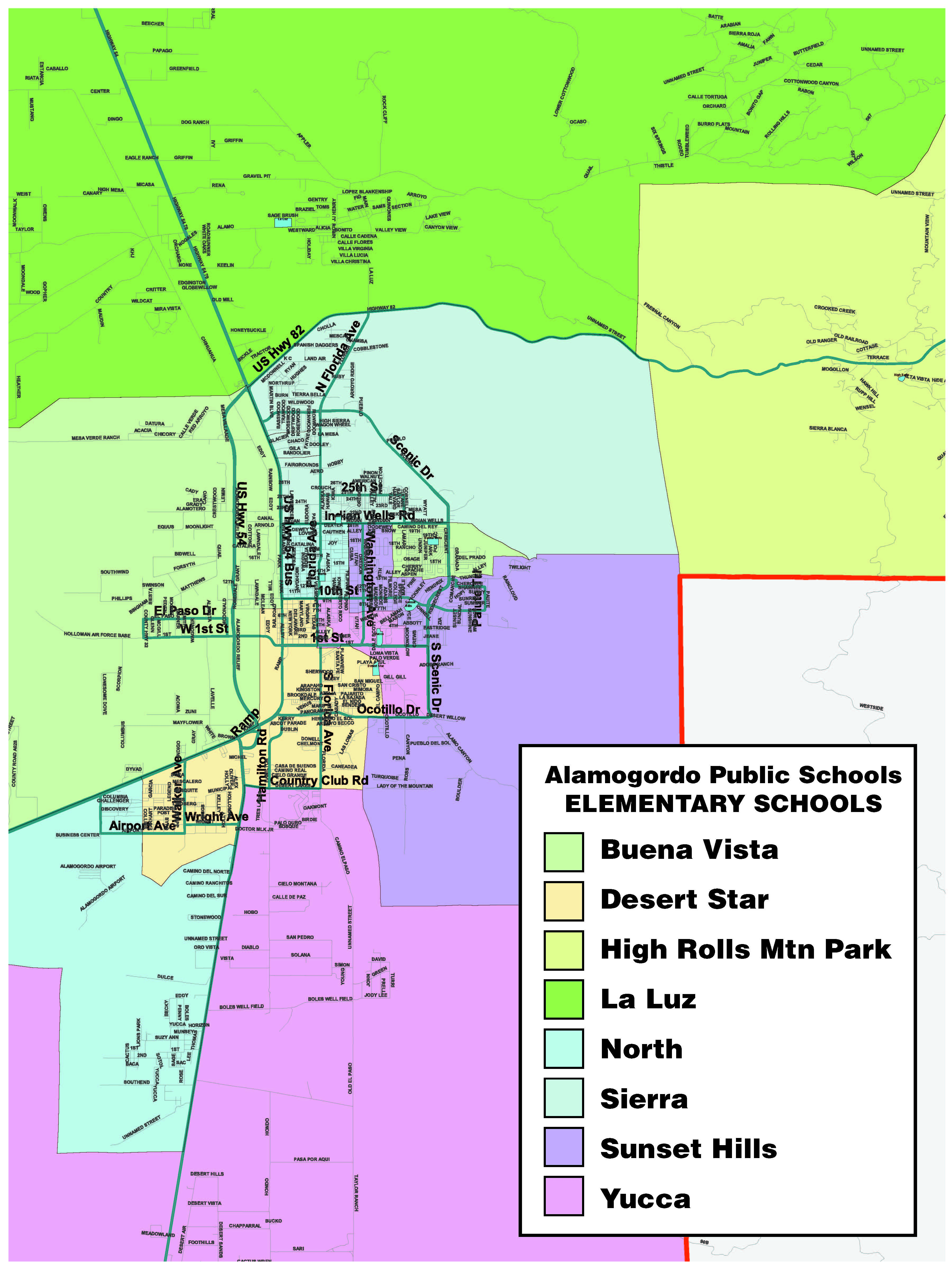 Elementary School Zone Map