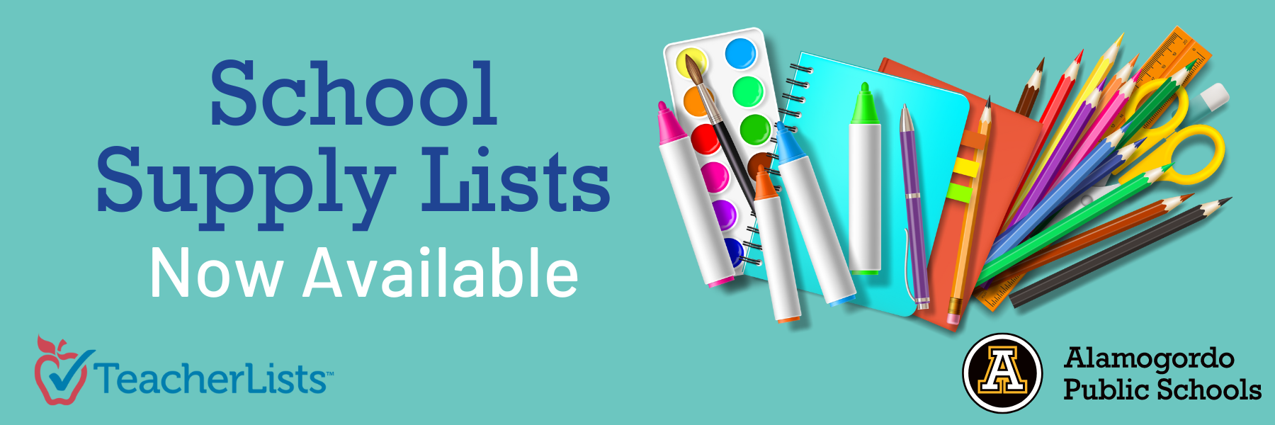 School Supply Lists Now Available 
