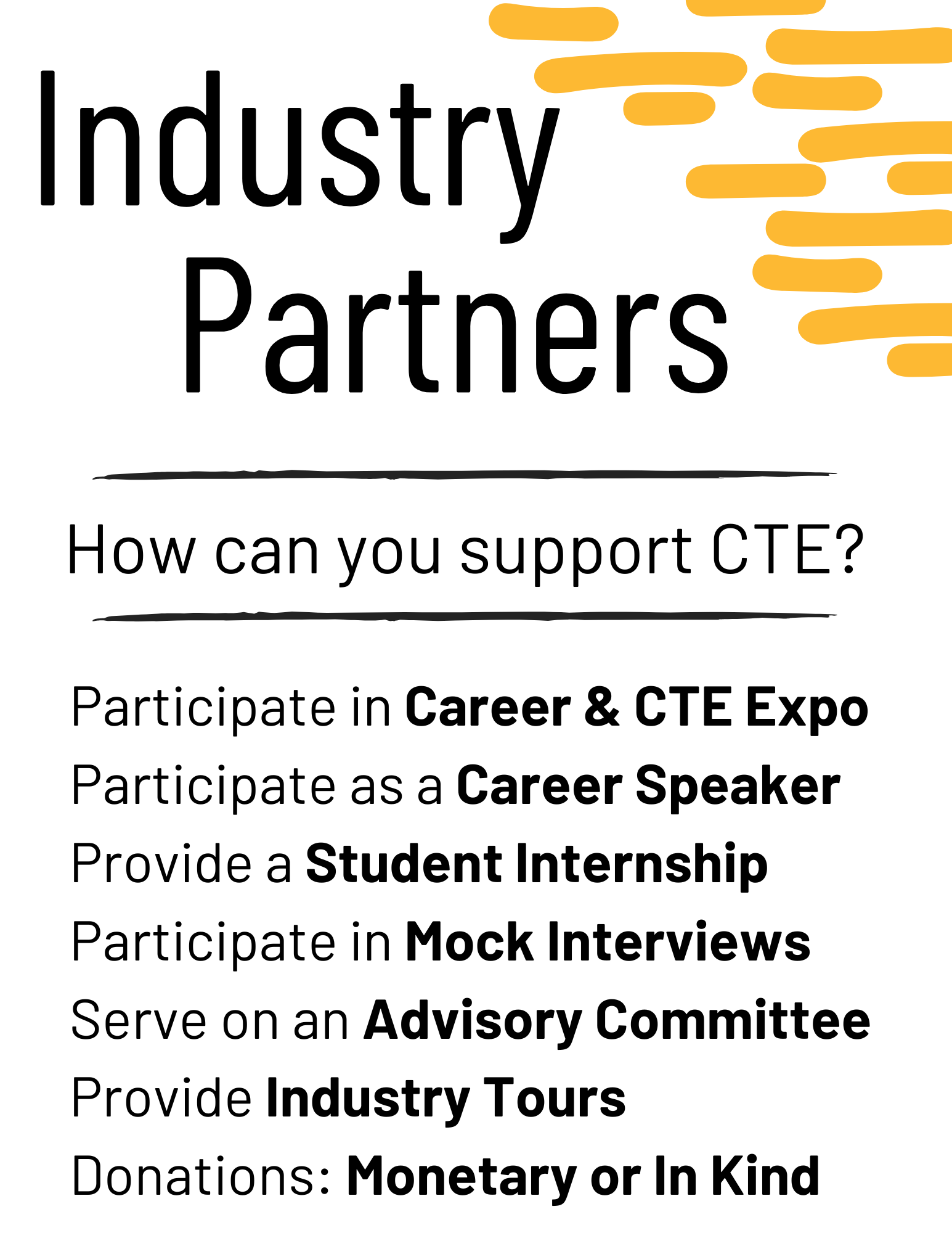 CTE Industry Partners information