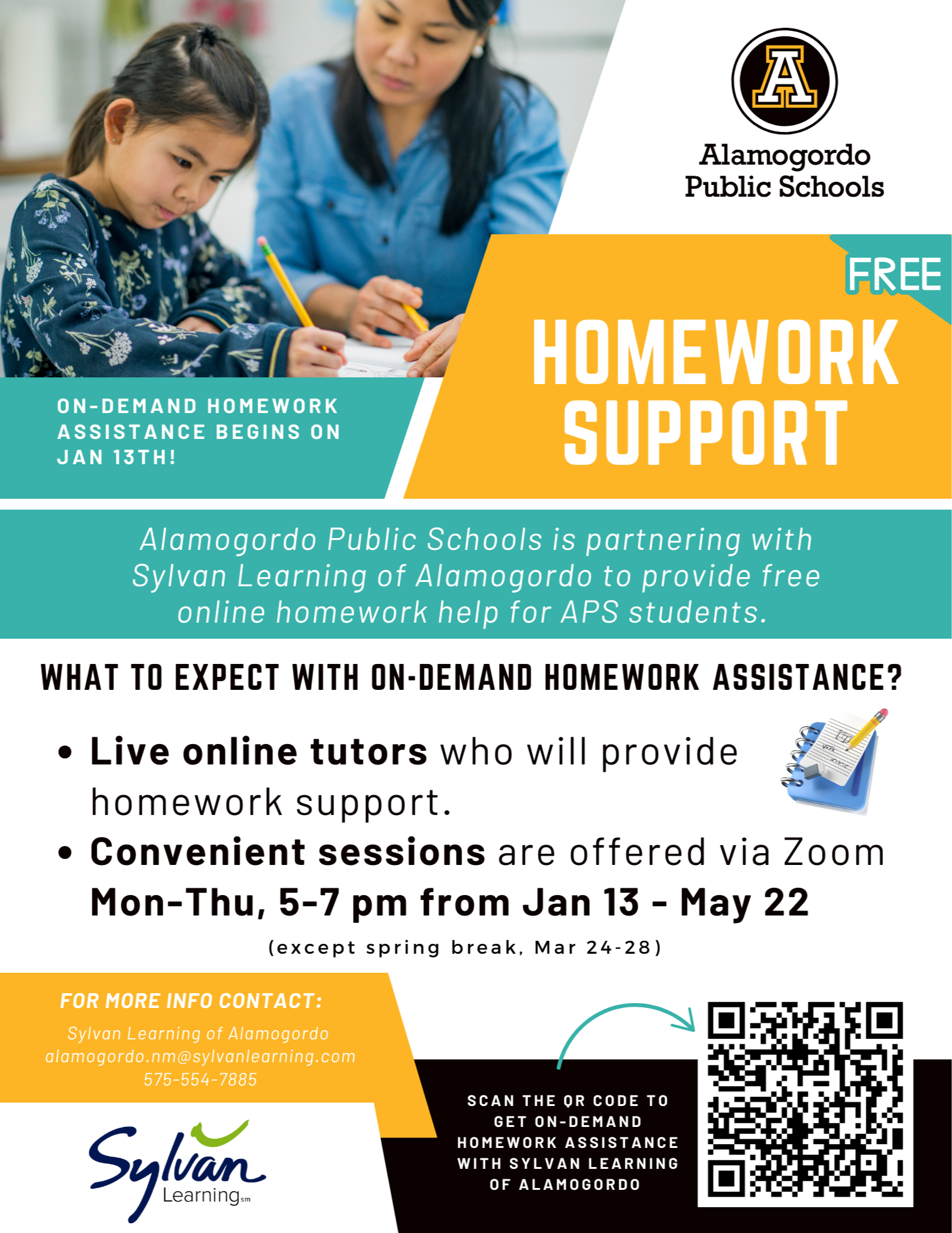 APS tutoring flyer