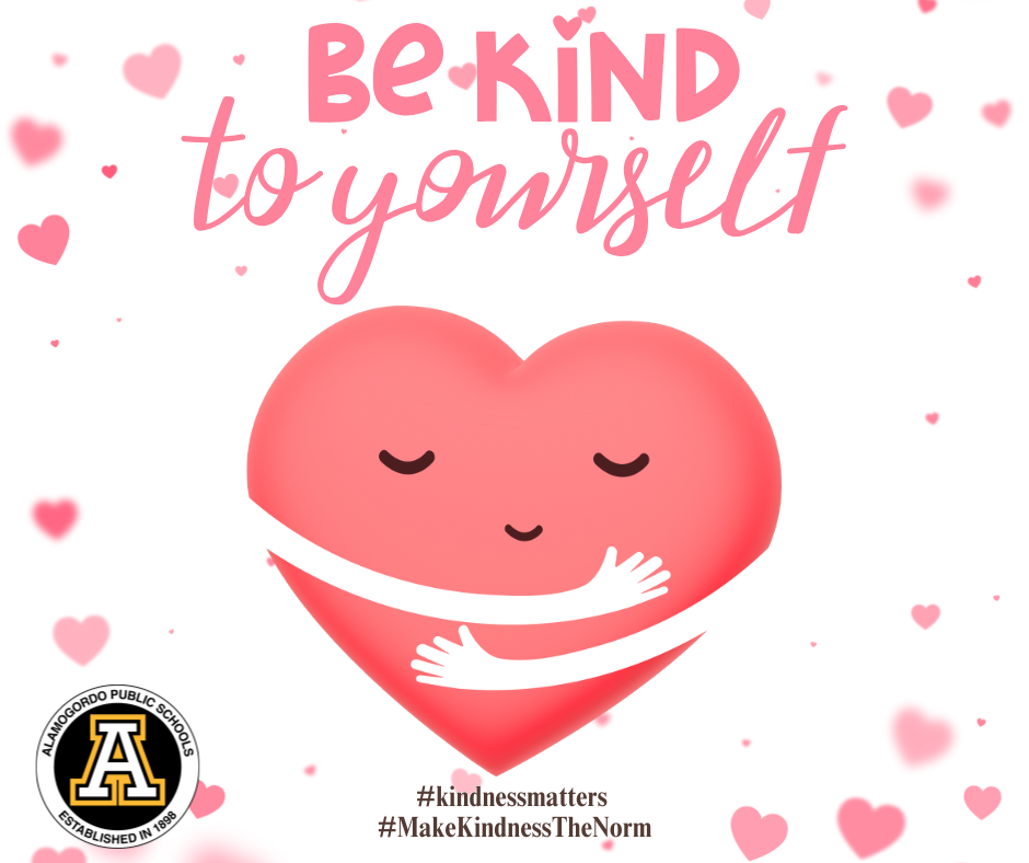 Be kind to yourself graphic