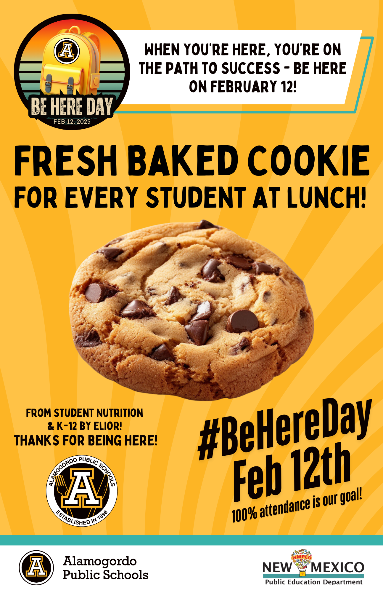 Be Here Day Cookie Poster