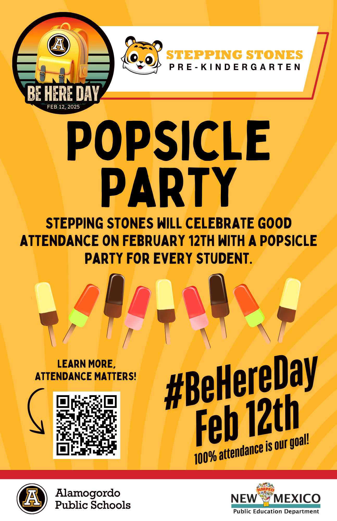 Be Here Day Popsicle  Poster