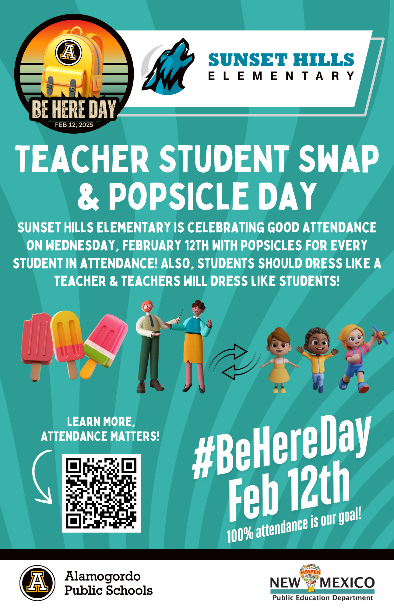 Be Here Popsicle and dress-up day