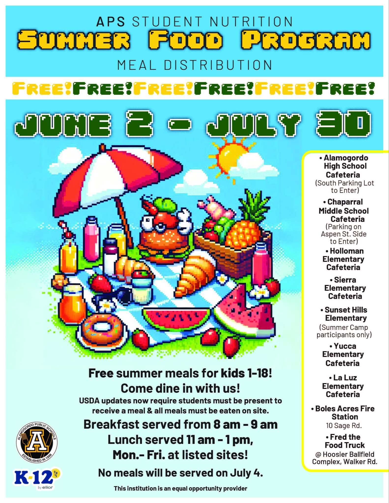 Summer Meal Locations Flyer