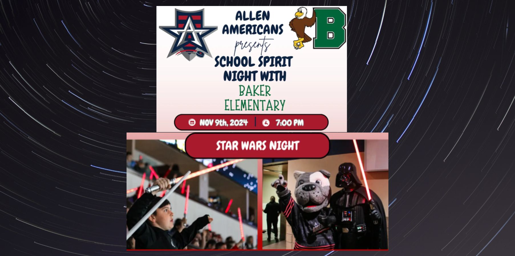 Baker Spirit Night with Allen Americans