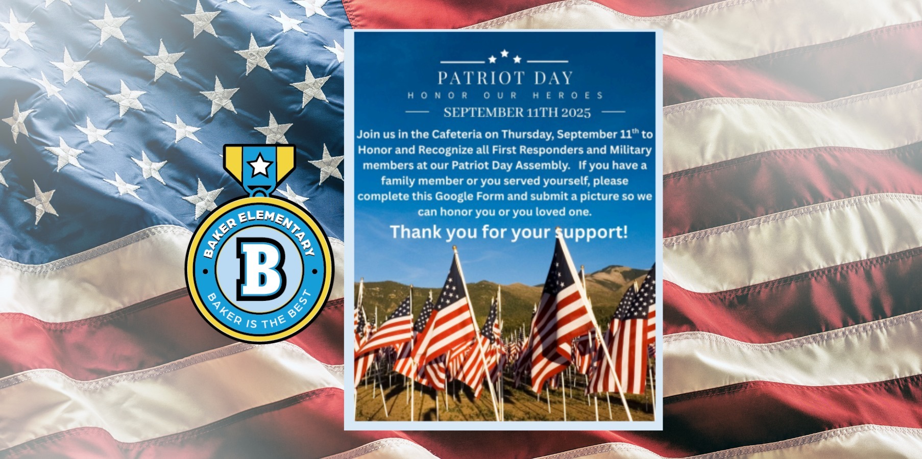 Baker Elementary Patriot Day