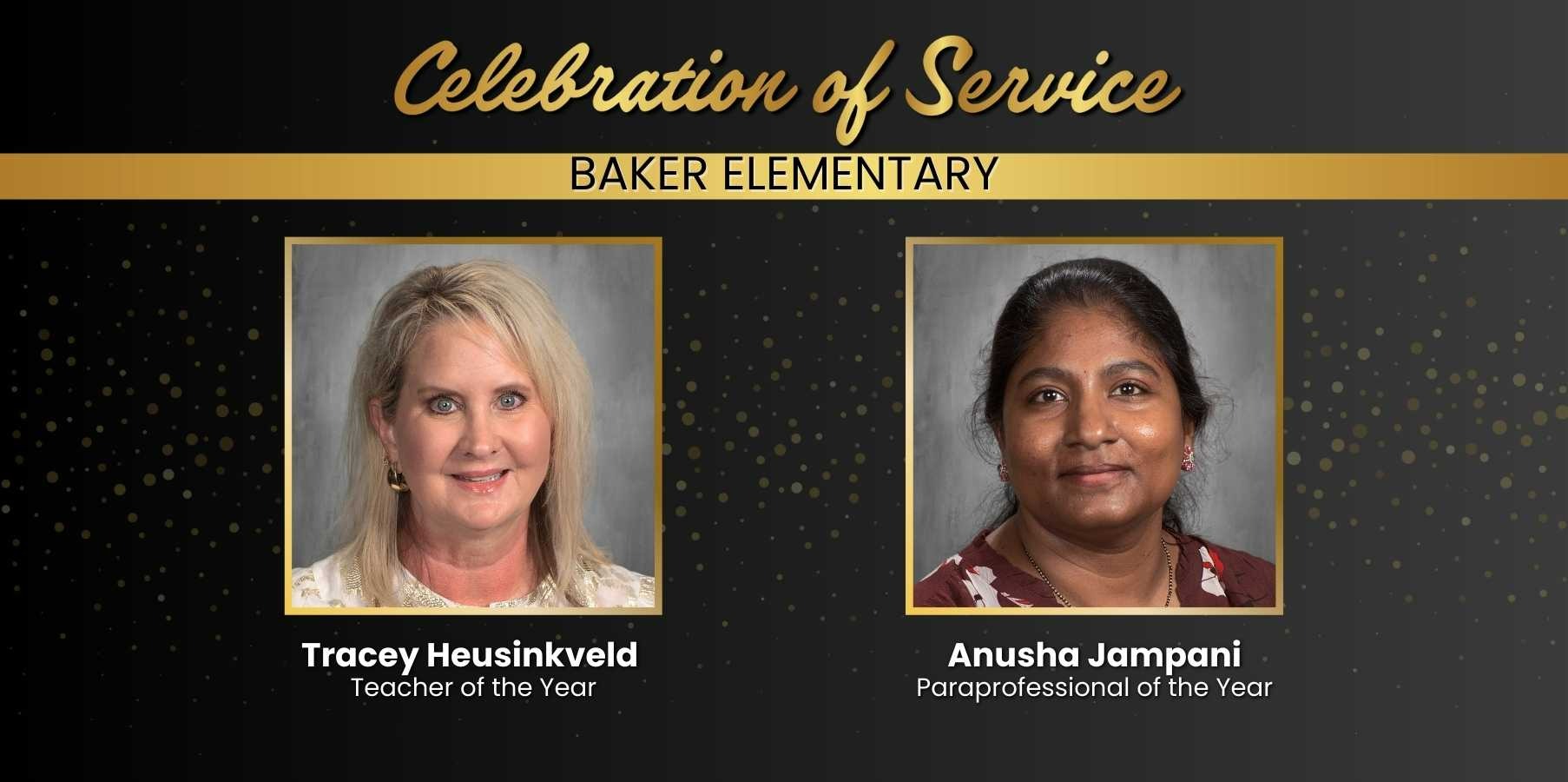 Baker Elementary Teacher and Para of the Year 2025