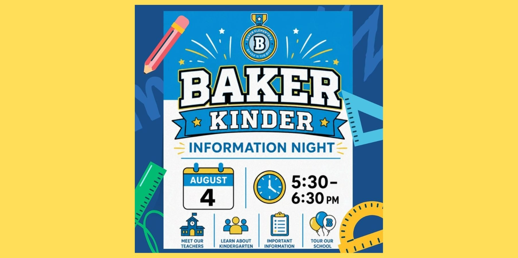 Baker Elementary Kinder Information Night