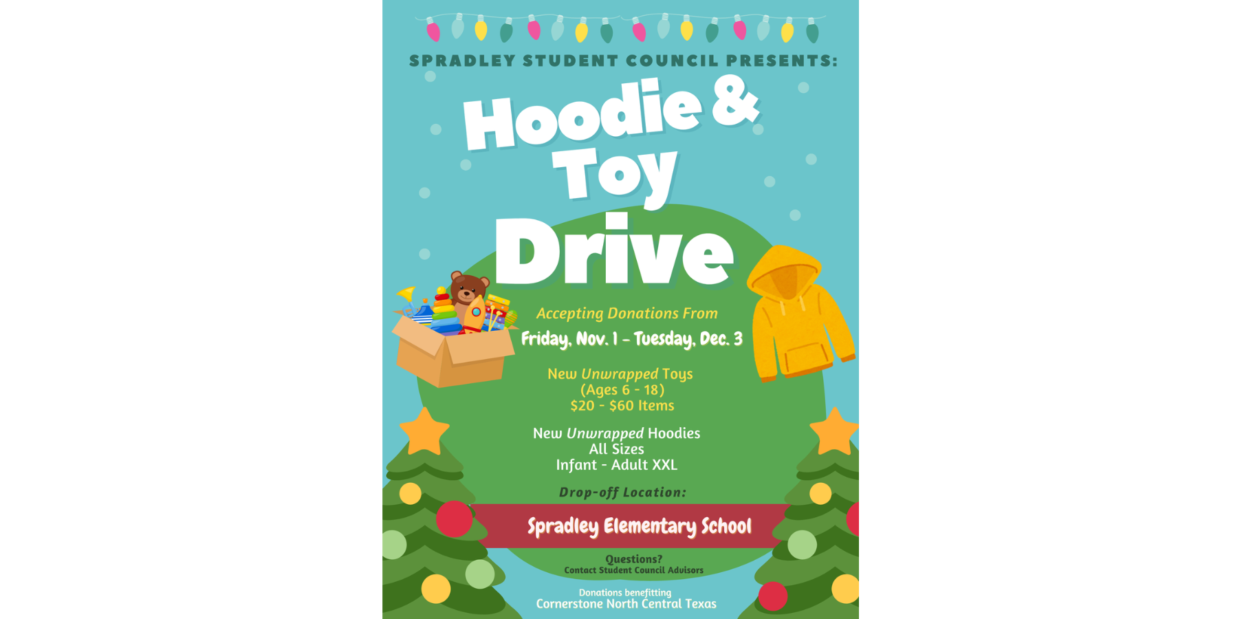 Hoodie and Toy Drive