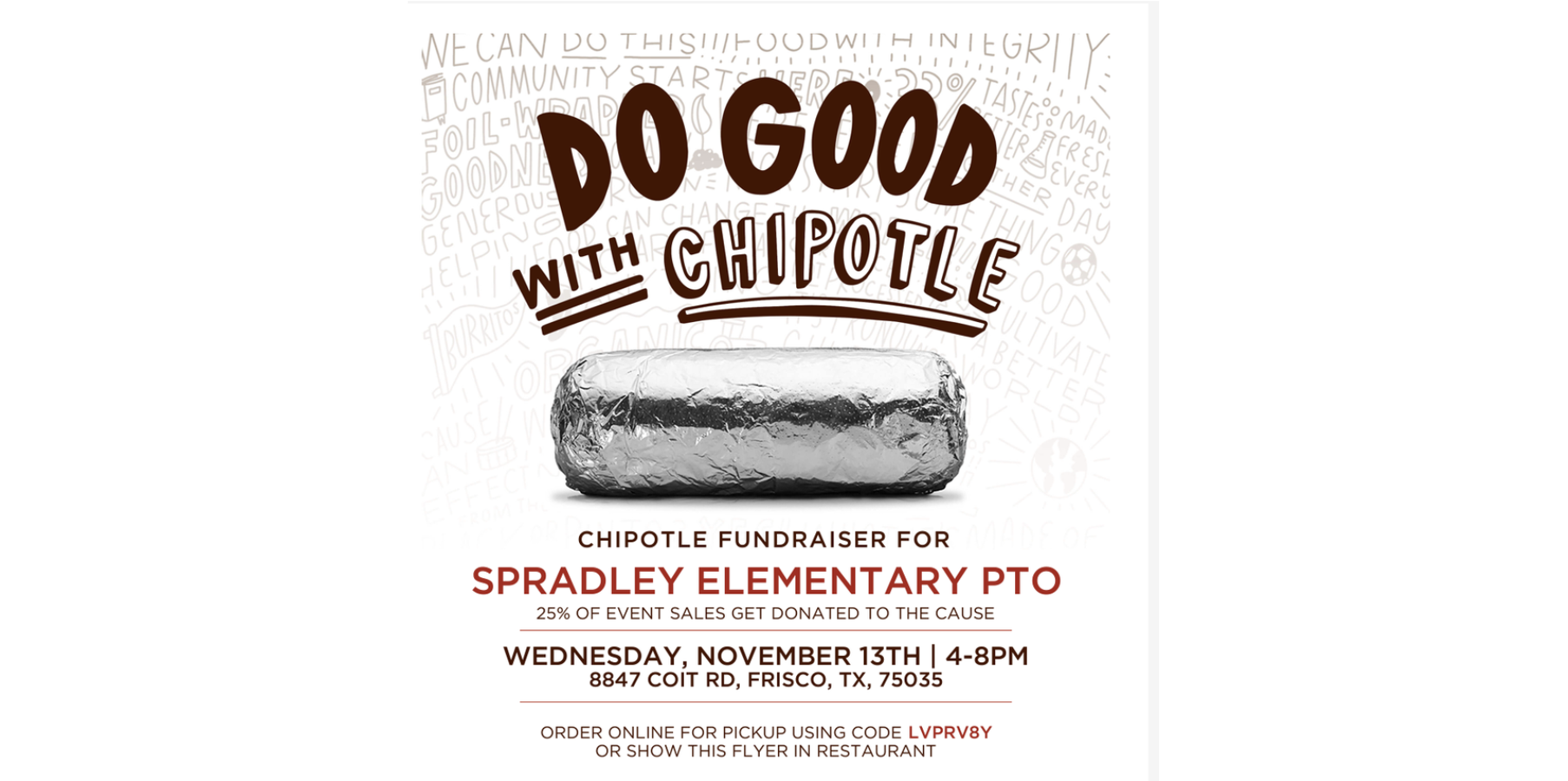 Do good with chipotle