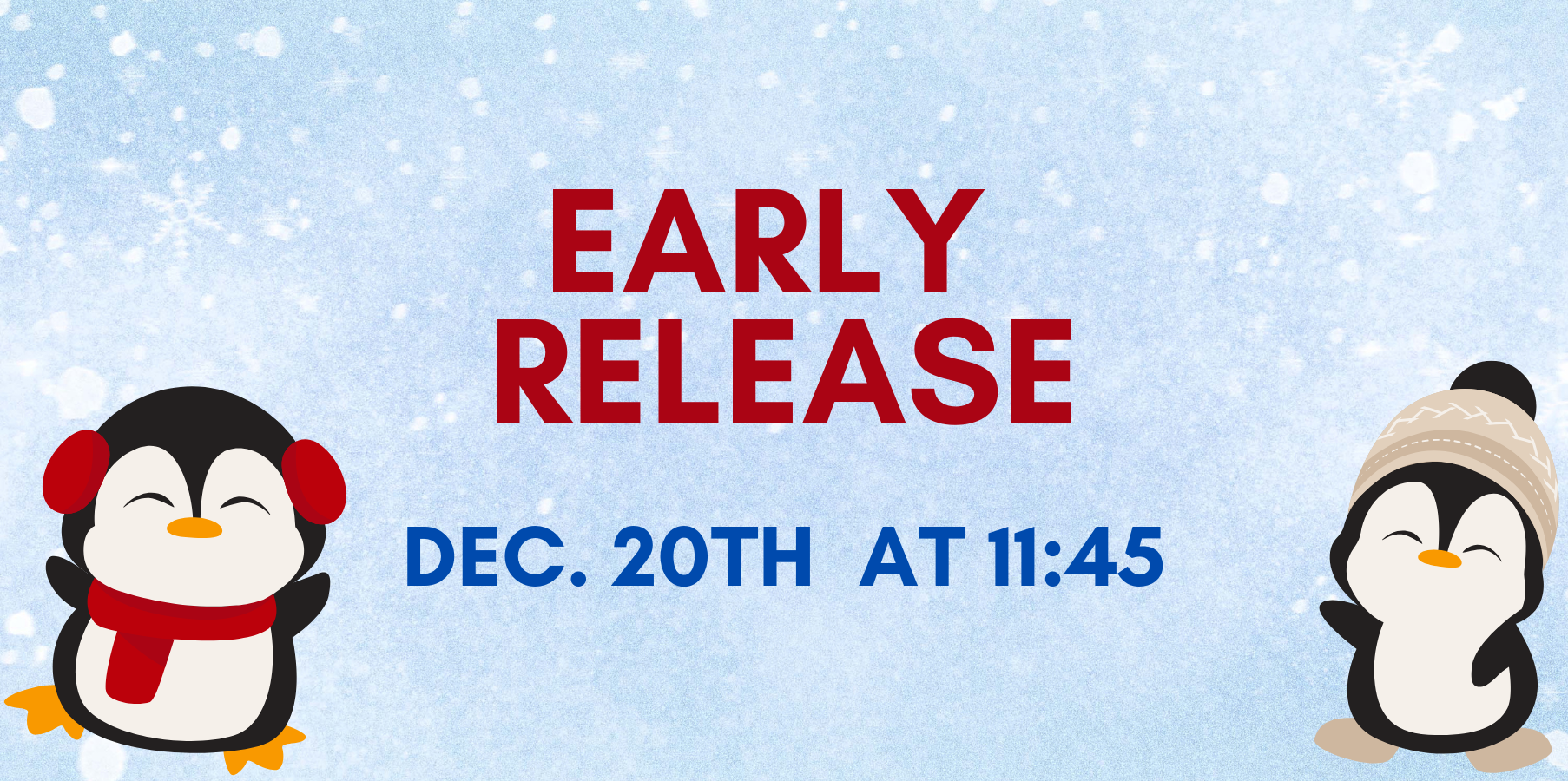 Early Release Dec. 20th at 11:45