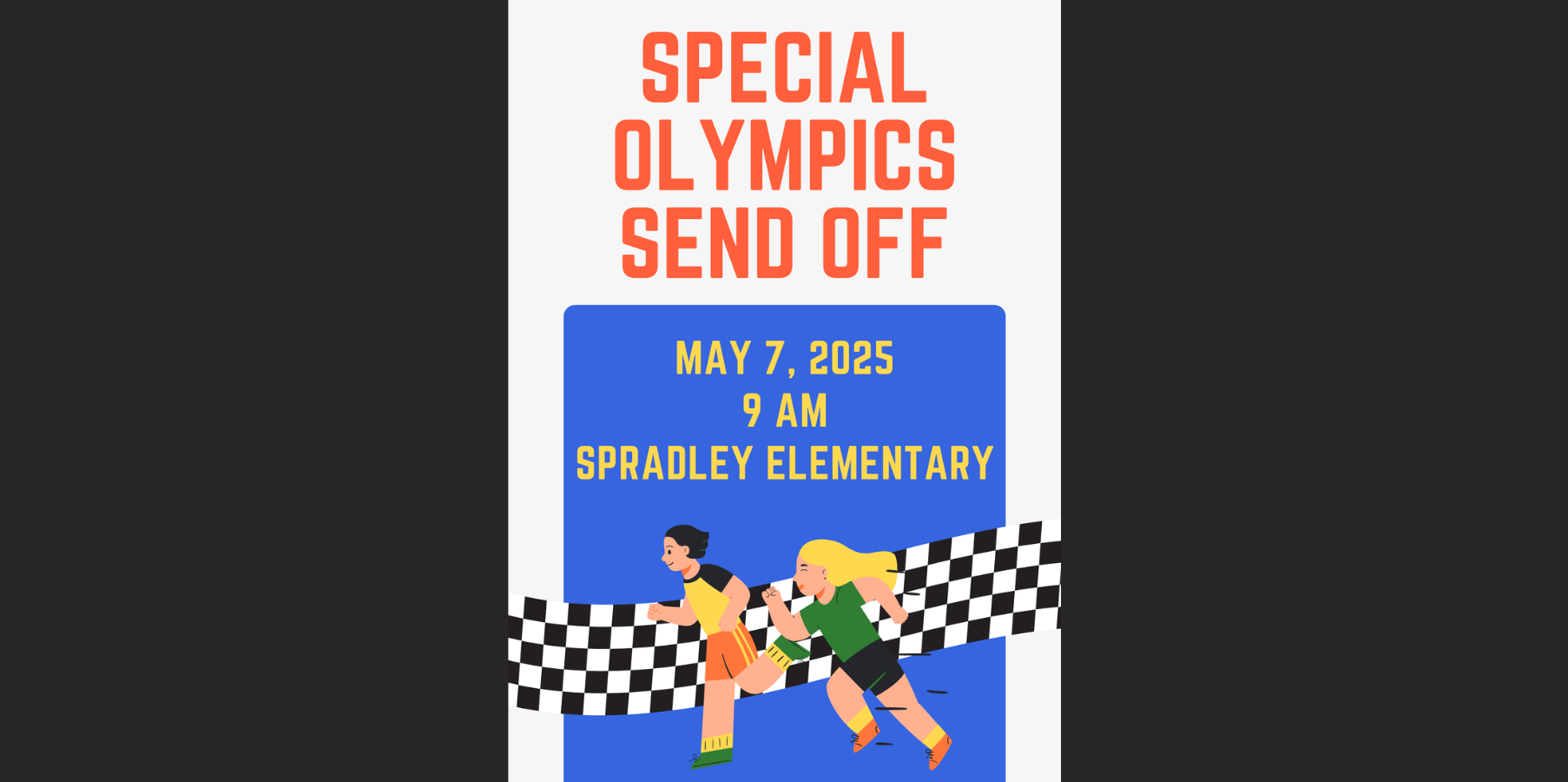 Special Olympics Send Off May 7th