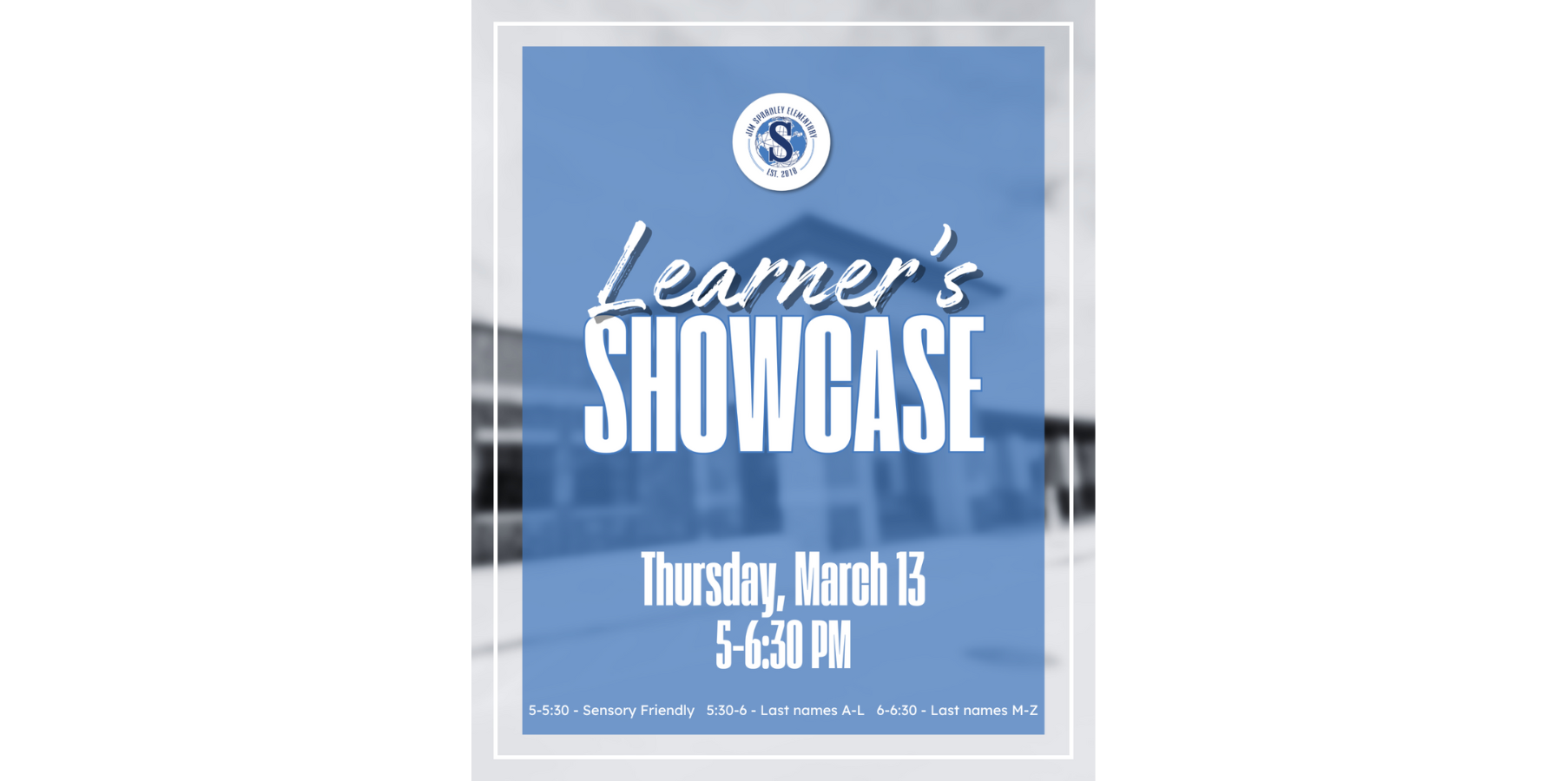 Learner's Showcase Thursday March 13