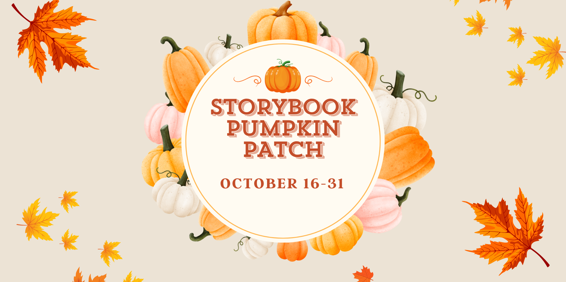 Storybook pumpkin patch October 16 through 31