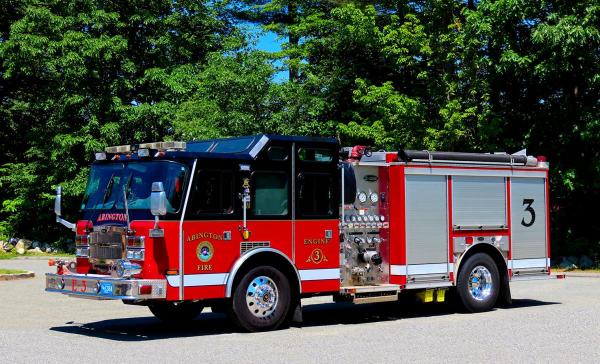 Engine 3: 2007 E-One Typhoon 1500/780/30F (delivered 2008) (Greenwood Rehab 2021)