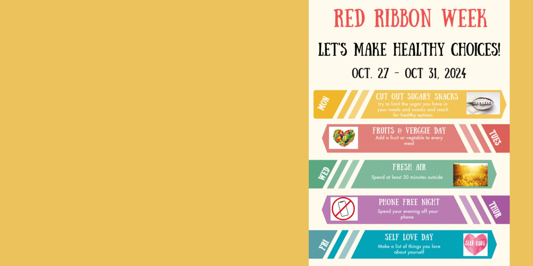 Red Ribbon Week Choices