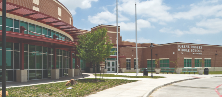 Front of Rogers Middle School