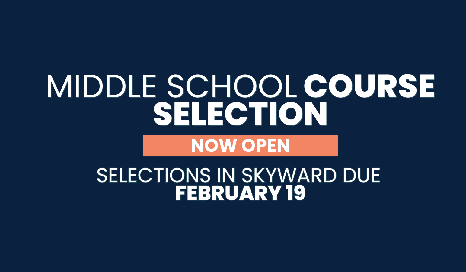 Rogers MS Course Selection