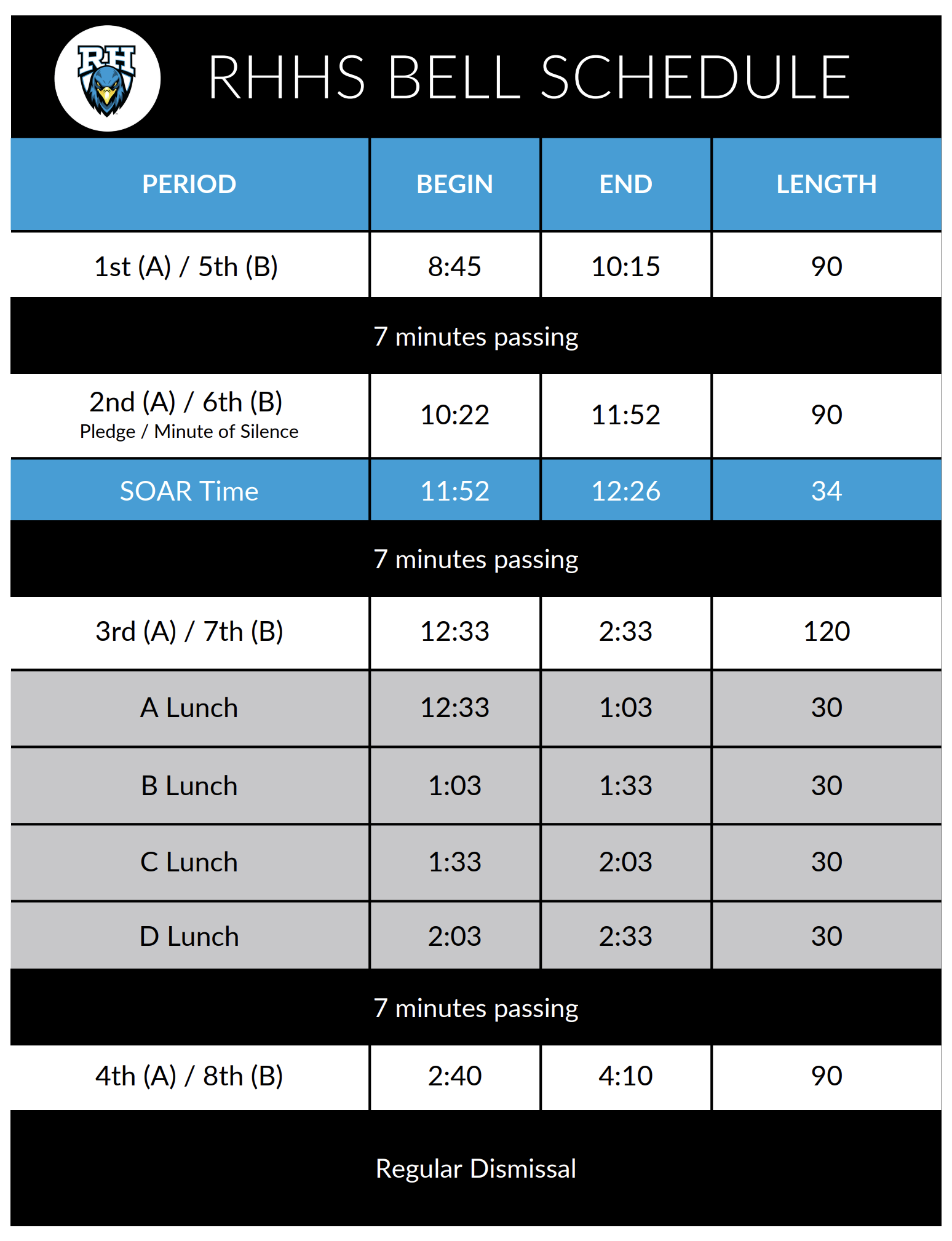 24-25 Bell Schedule