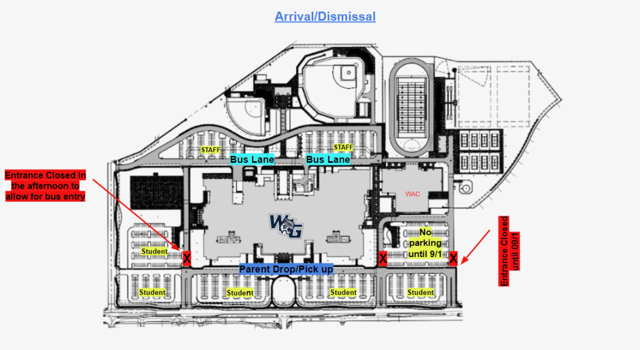 Arrival/Dismissal Information